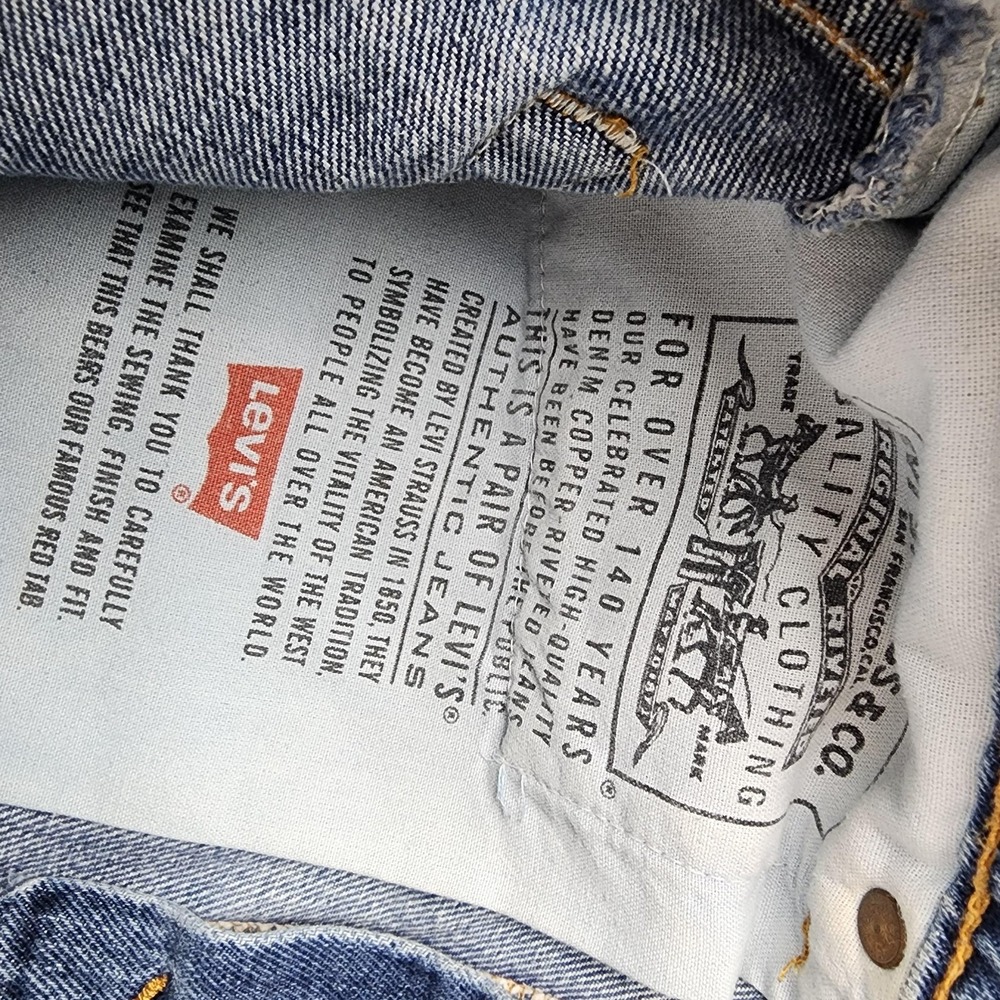 Vintage Levi's 512 Slim Tapered Jeans Juniors 9 Blue High Rise Denim USA 90s - Picture 4 of 12